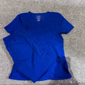 Women’s royal blue scrubs
